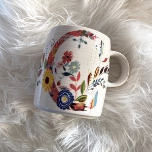 Anthropologie Mug Monogram Letter C by Starla M HalfMann